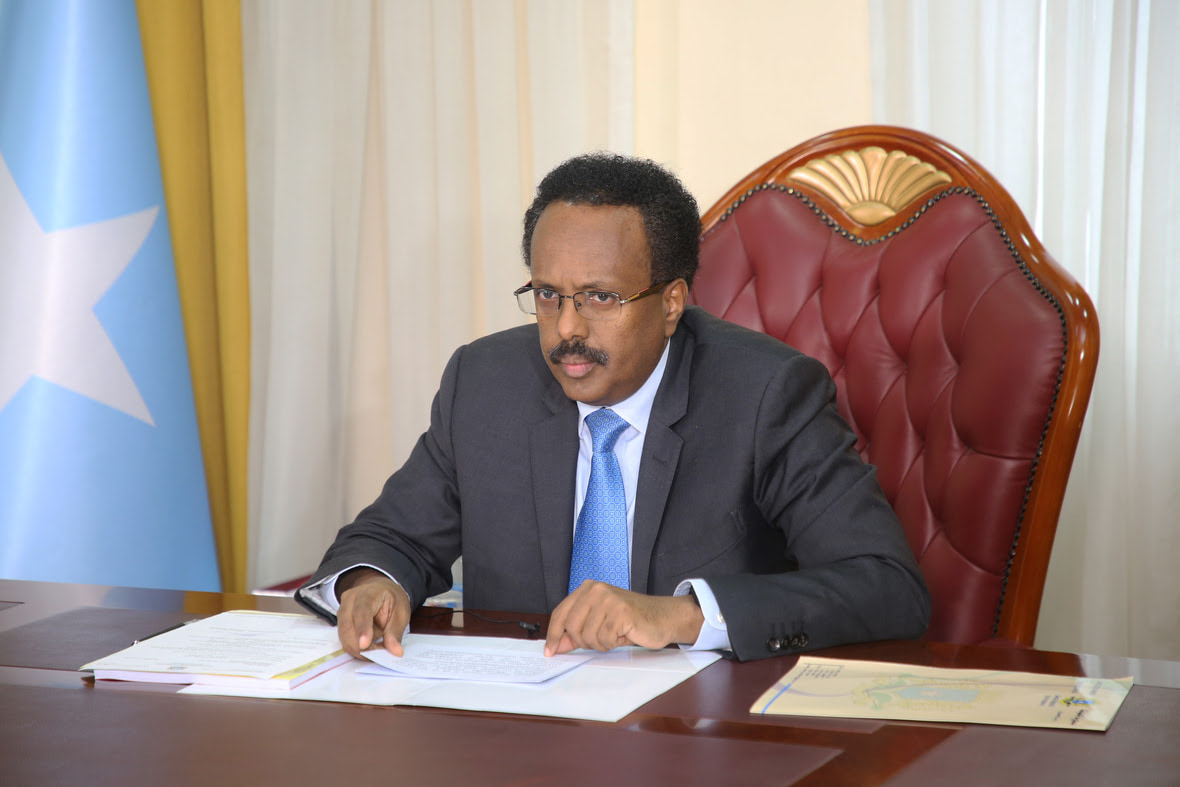 President of the Federal Republic of Somalia H.E Farmaajo signs the Revenue Management Bill into law