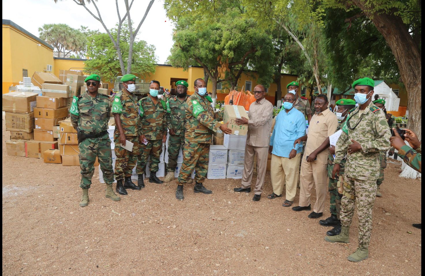 AMISOM donates second batch of medical supplies to health facilities in Hiran region