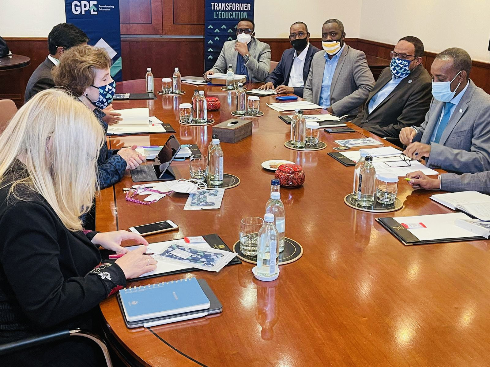 Somali PM meets UK director for Global Partnership for Education in London