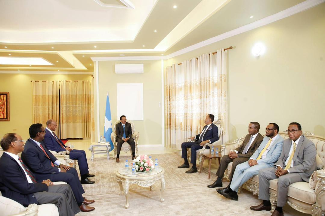 President, Prime Minister receive Somali Delegation from Hague for the maritime case