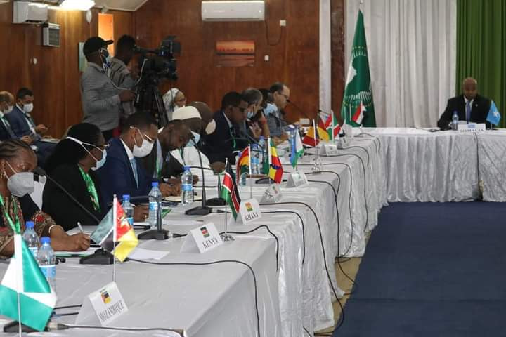 Foreign Minister discusses with the delegation of the Peace and Security Council of AU the mandate of AMISOM