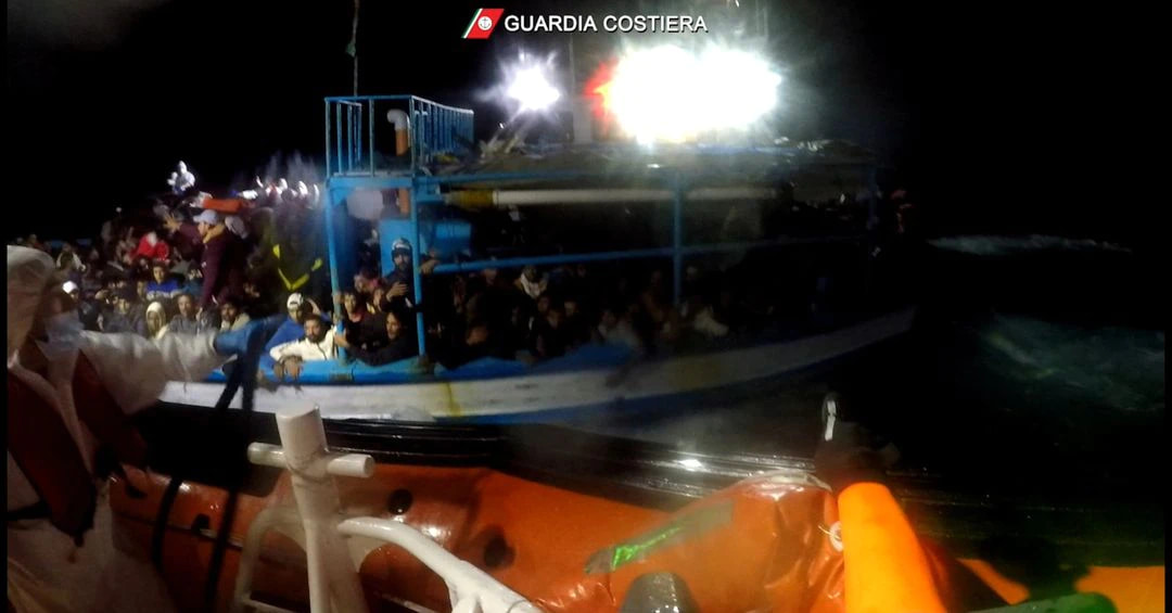 Italian coast guard rescues nearly 300 migrants in Mediterranean Sea