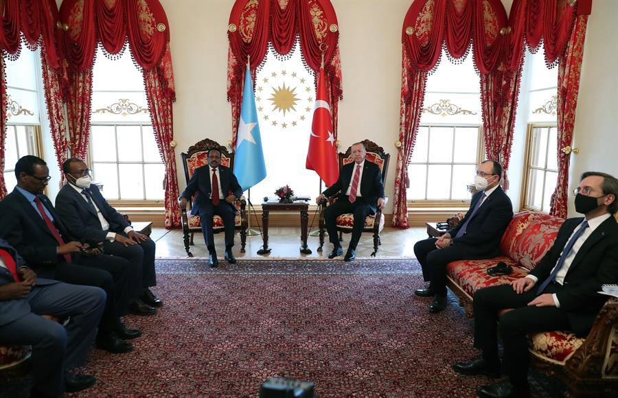 The President of the Federal Republic of Somalia participates in a dinner banquet of the Turkish-African Summit