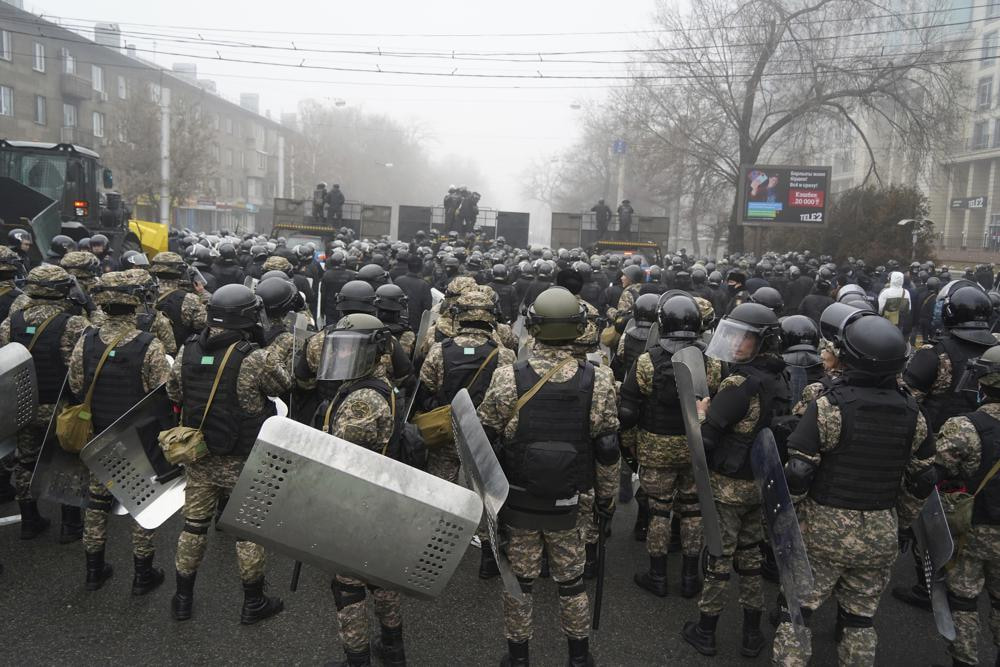 Dozens of protesters, 12 police dead in Kazakhstan protests