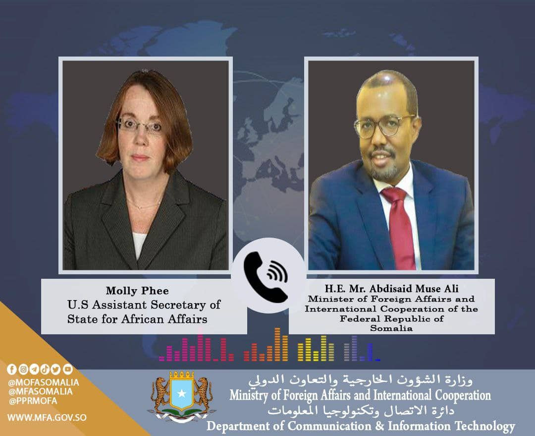 Foreign Minister talks with U.S Assistant Secretary of State for African Affairs and Special Envoy for the Horn of Africa