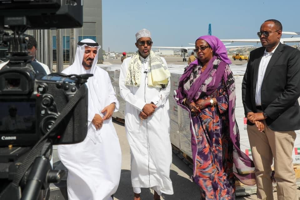 PM Roble Thanked UAE for their generous contribution to help drought affected people in Somalia