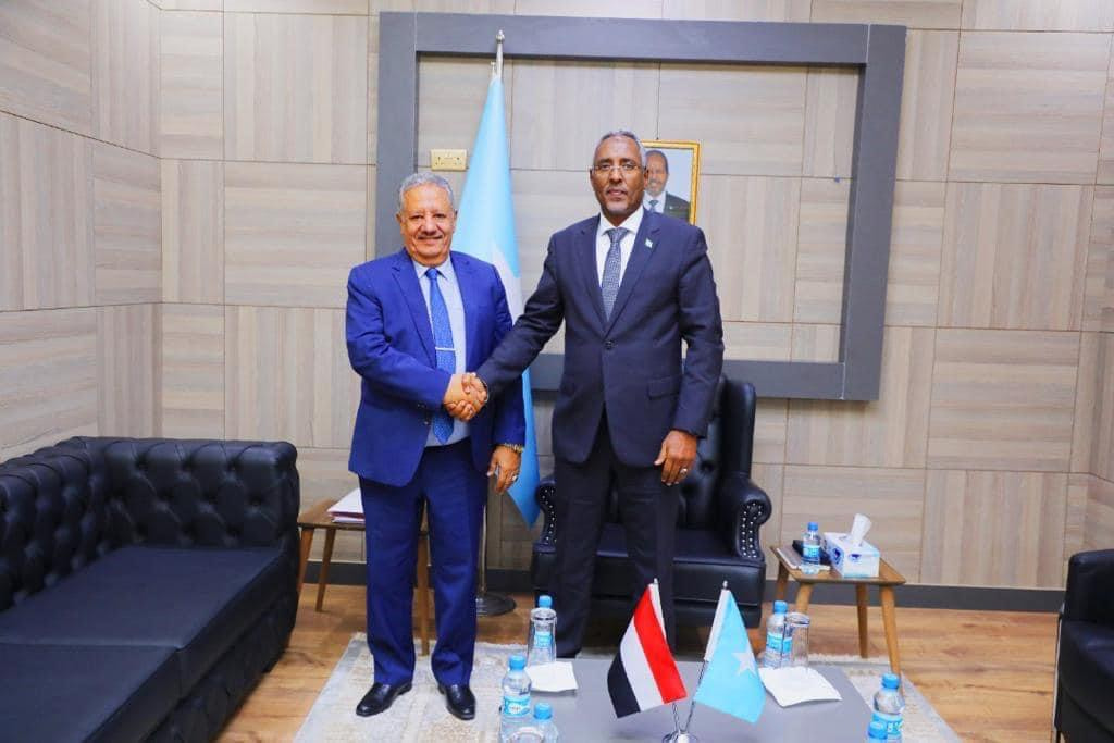 Minister of Foreign Affairs receives the ambassador of Yemen to Somalia