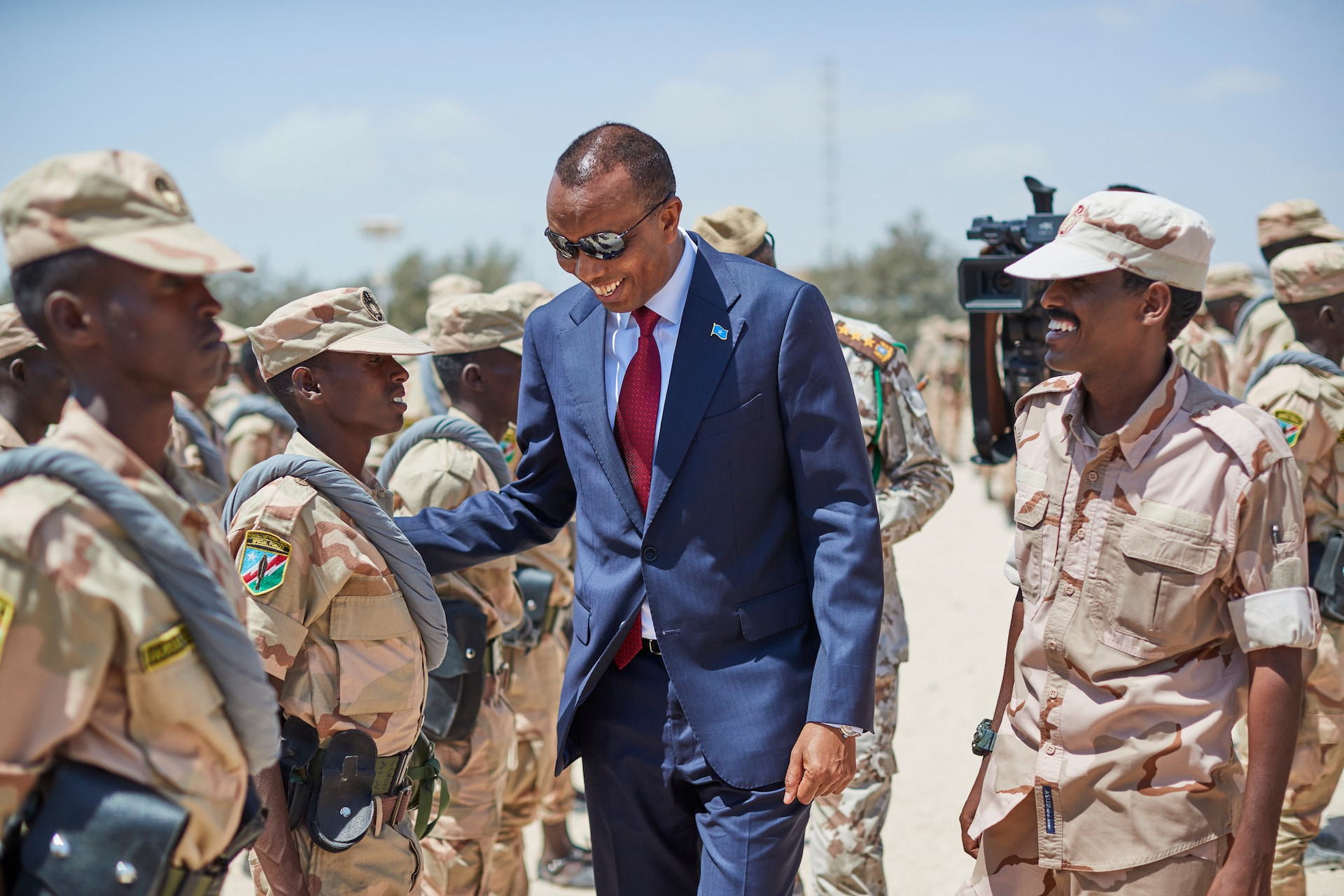 Somali Prime Minister visits soldiers trained in Eritrea at Mogadishu base