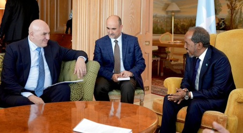 Somali President meets Italian Defence Minister
