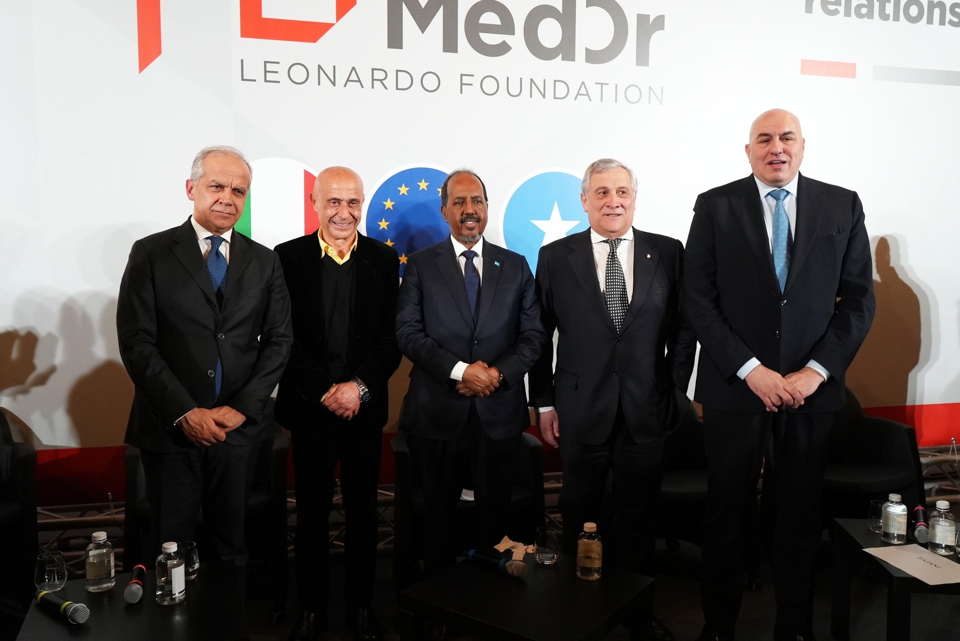 Somali President delivers a speech at LUISS Guido Carli University in Rome