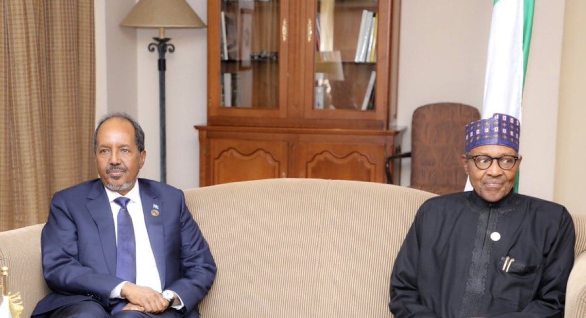 Somali President meets Nigerian counterpart to strengthen bilatral ties