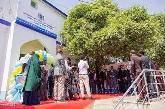 Federal Government of Somalia, the European Union, and FAO inaugurate renovated livestock ministry facilities in Mogadishu