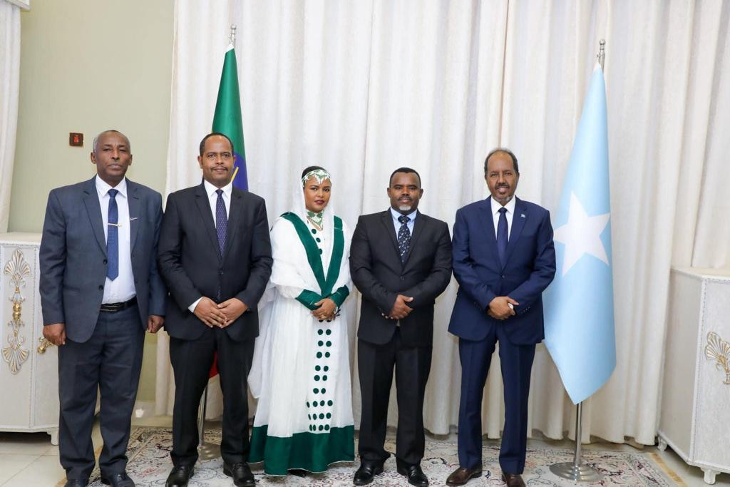 Somali President receives diplomatic credentials from Ethiopian Ambassador