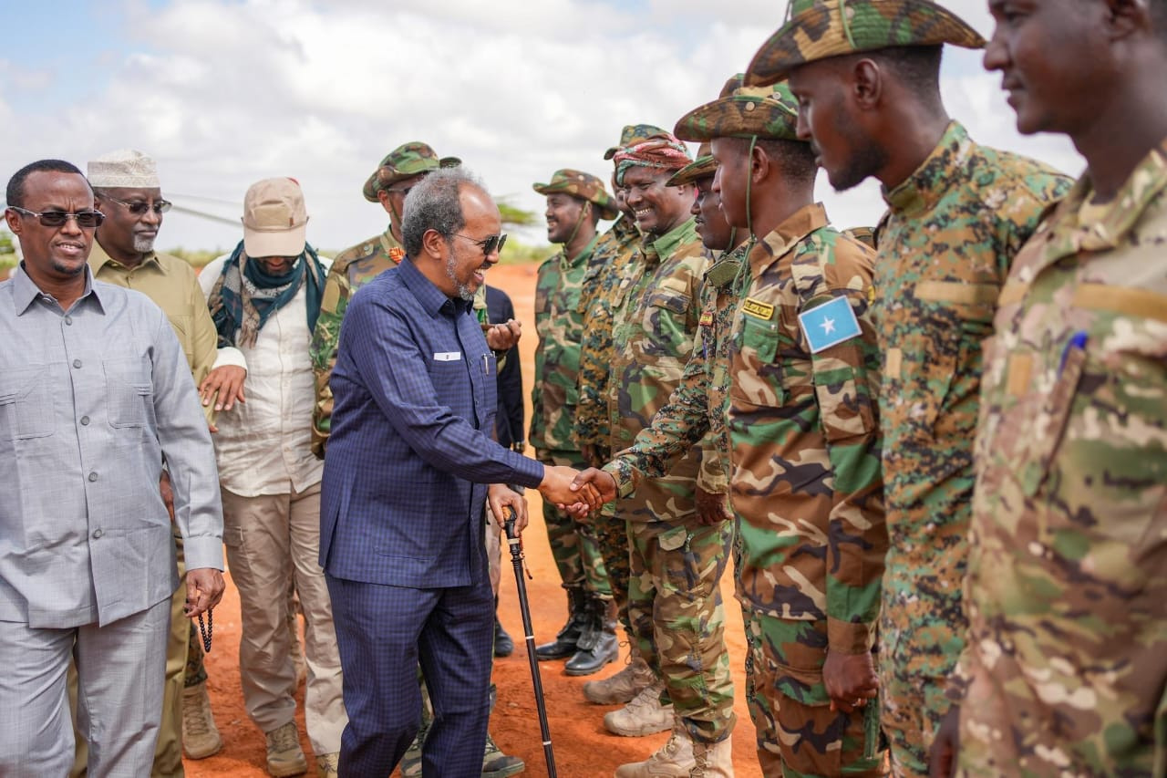President Hassan visits Aden Yabal town in middle Shabelle region