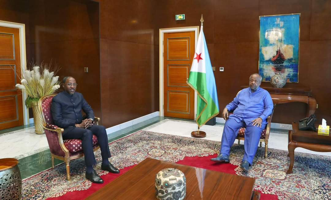 Somali Presidential Envoy for Somaliland Talks Meets with Djibouti President