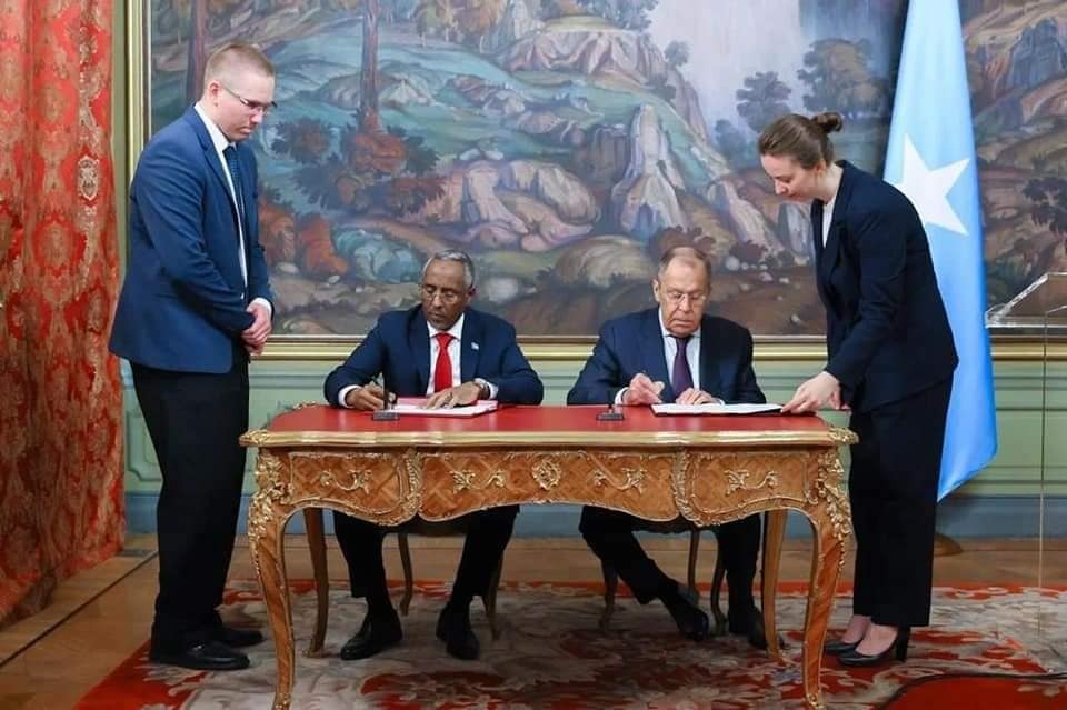 Somali Foreign Minister Holds an Official Meeting with Russian Counterpart in Moscow
