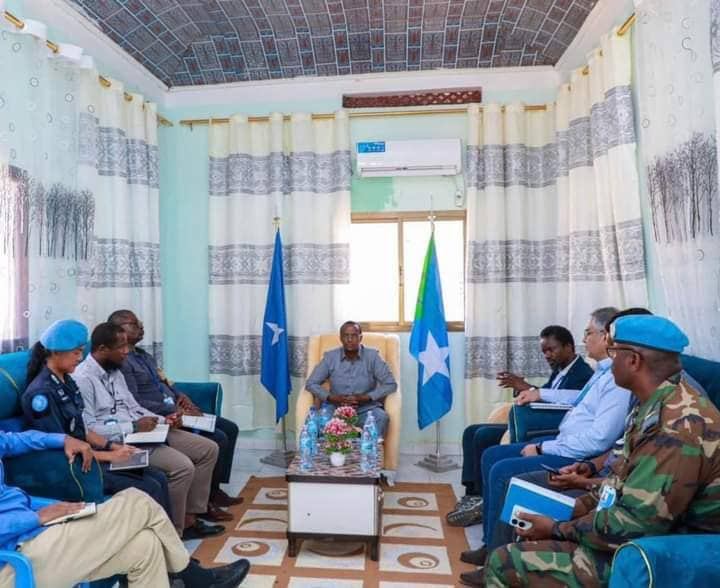 Hirshabeelle President meets with representatives from various UN agencies operating in Somalia