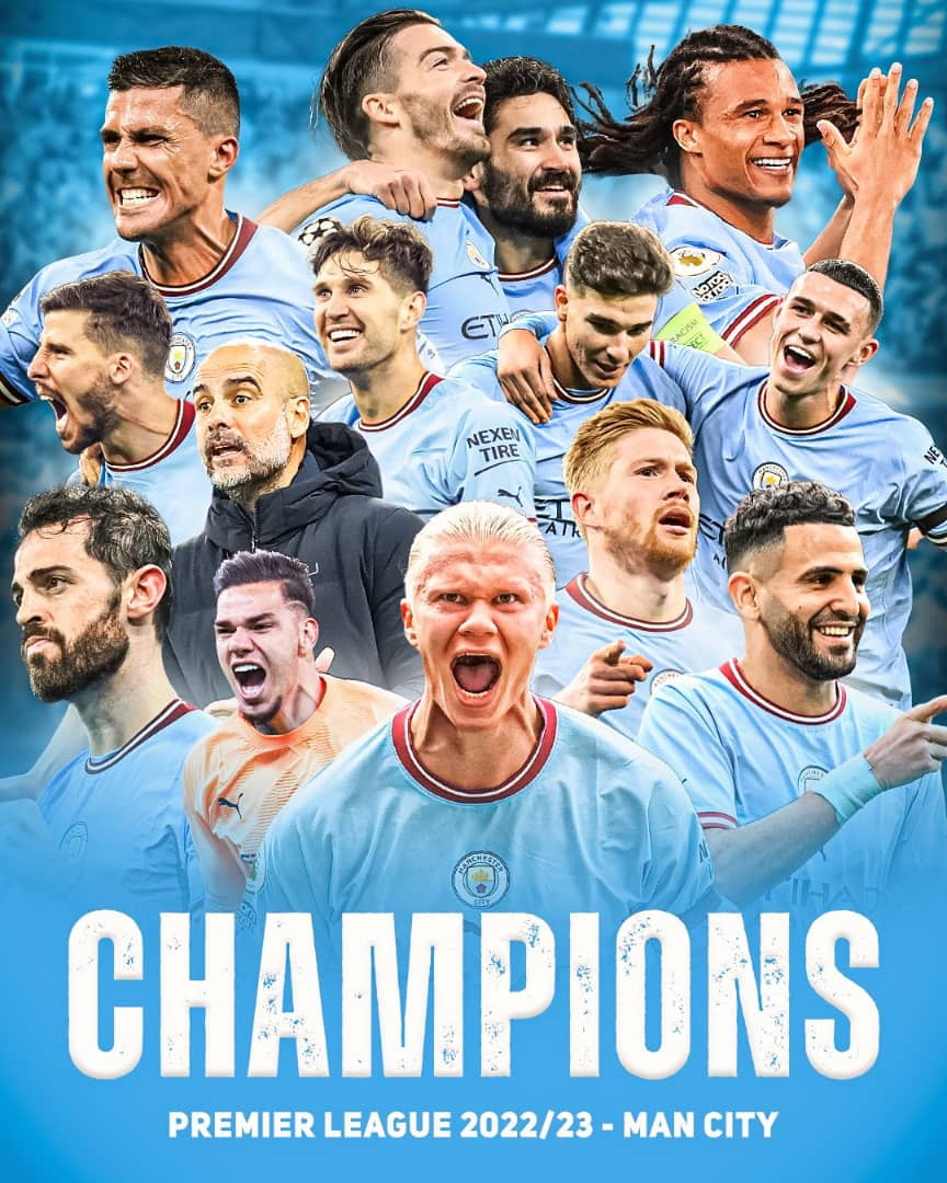 Manchester City wins their 3rd consecutive Premier League