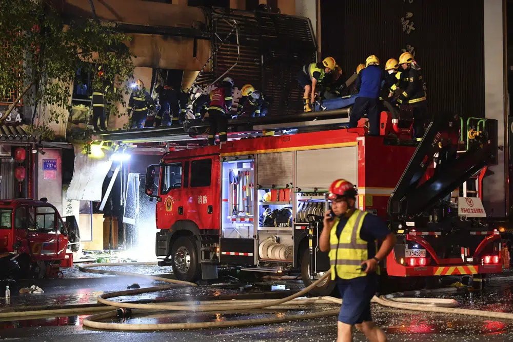 Security Authorities hold 9 individuals accountable for the deadly explosion at a barbecue restaurant in China