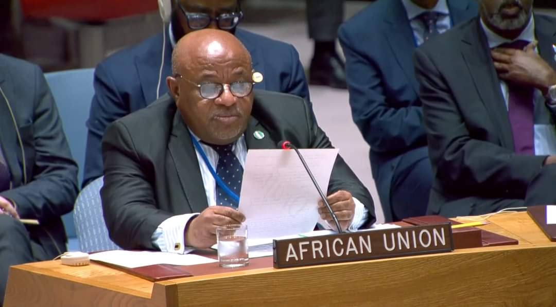 Amb. Souef Mohamed El-Amine Briefs UN Security Council on ATMIS' Contribution to Somalia's Statebuilding Priorities
