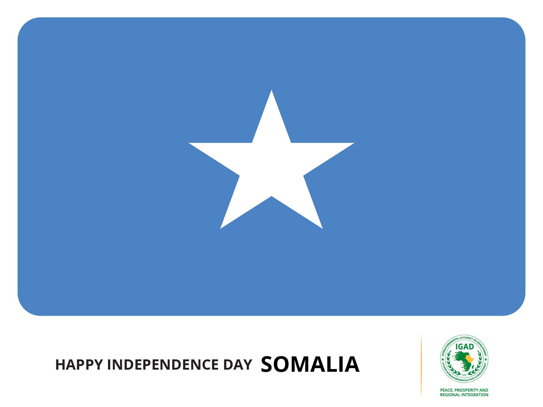 IGAD Executive Secretary extends his congratulations on the independence day to Somalia