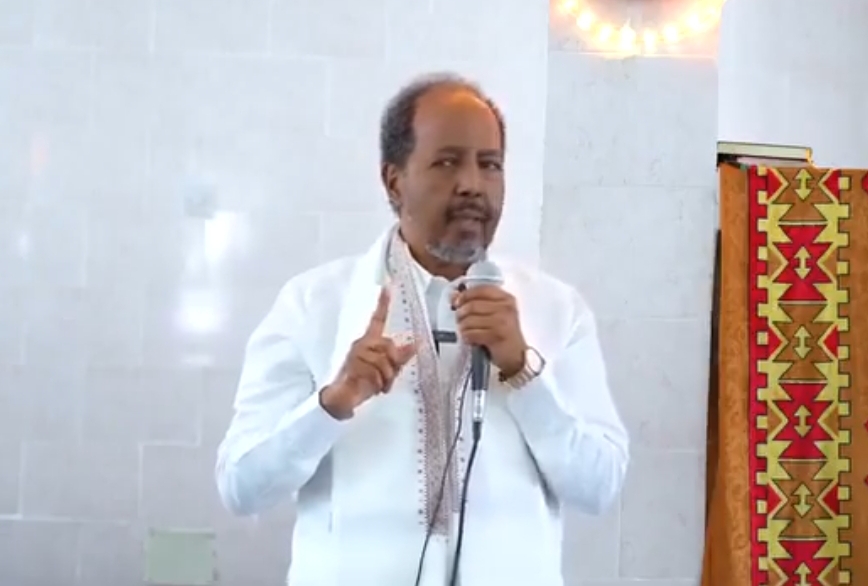 President Hassan Sheikh Mohamud Addresses Corruption Crackdown in Friday Prayer Service