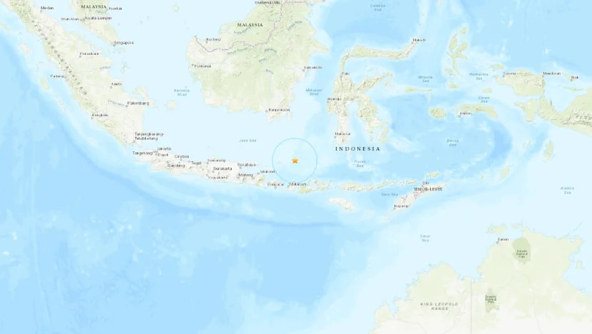 Earthquake of magnitude 7.0 strikes Bali Sea, Indonesia