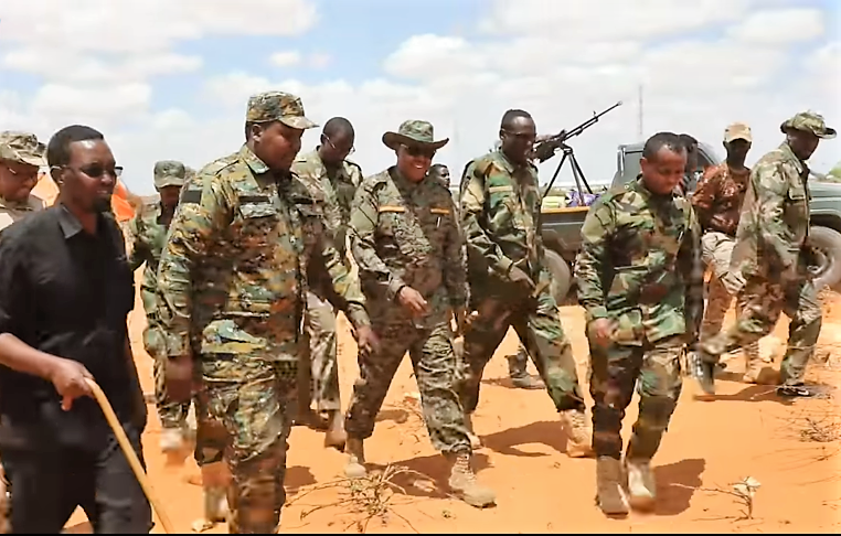 SNA commander arrives in Aden Yabal district in middle Shabelle region