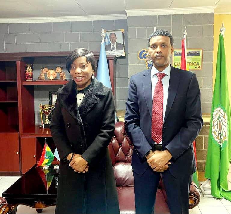 Somali Ambassador Meets African Union Secretary to Discuss Security Concerns