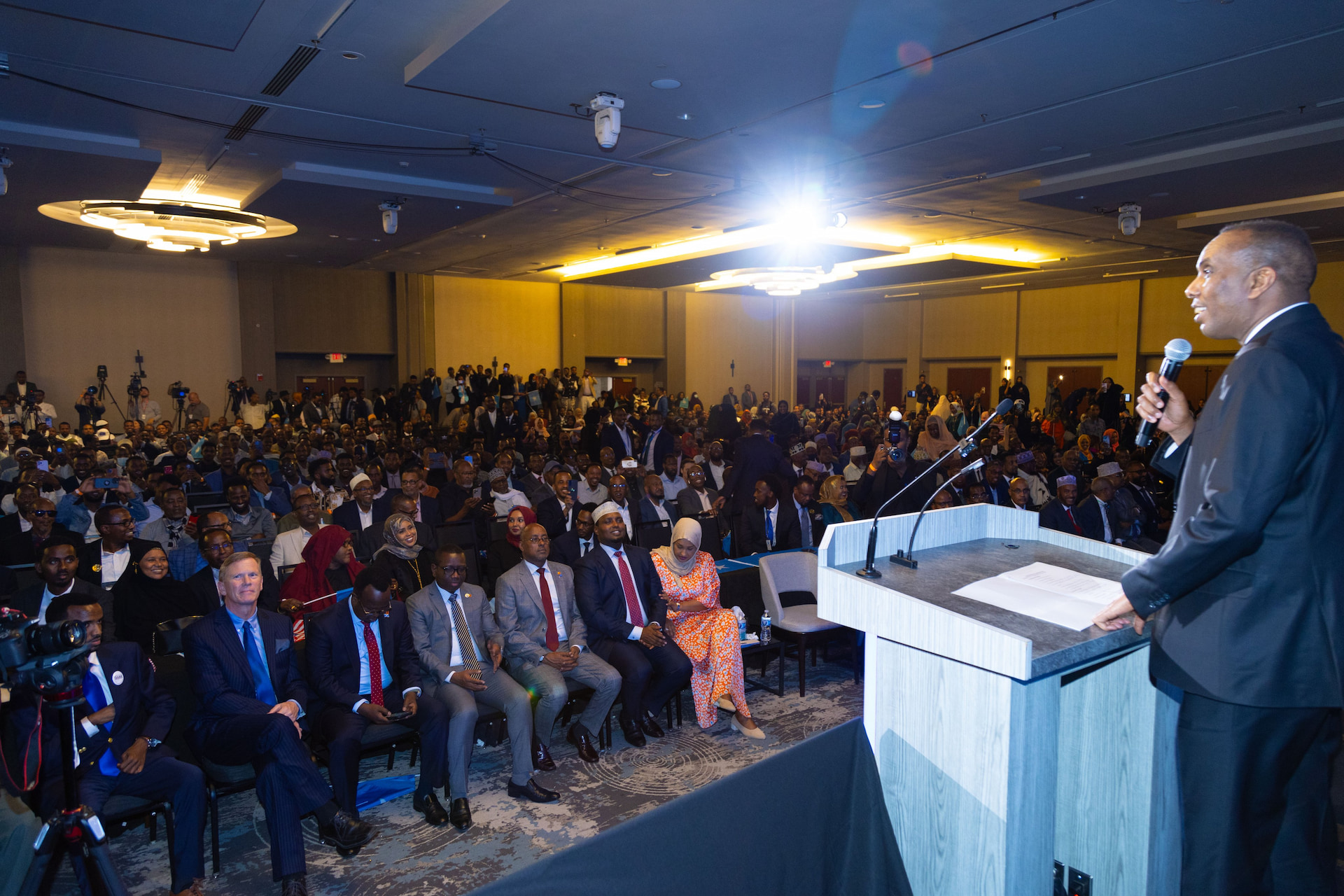 Prime Minister Hamza addresses the largest Somali community in Minnesota, U.S
