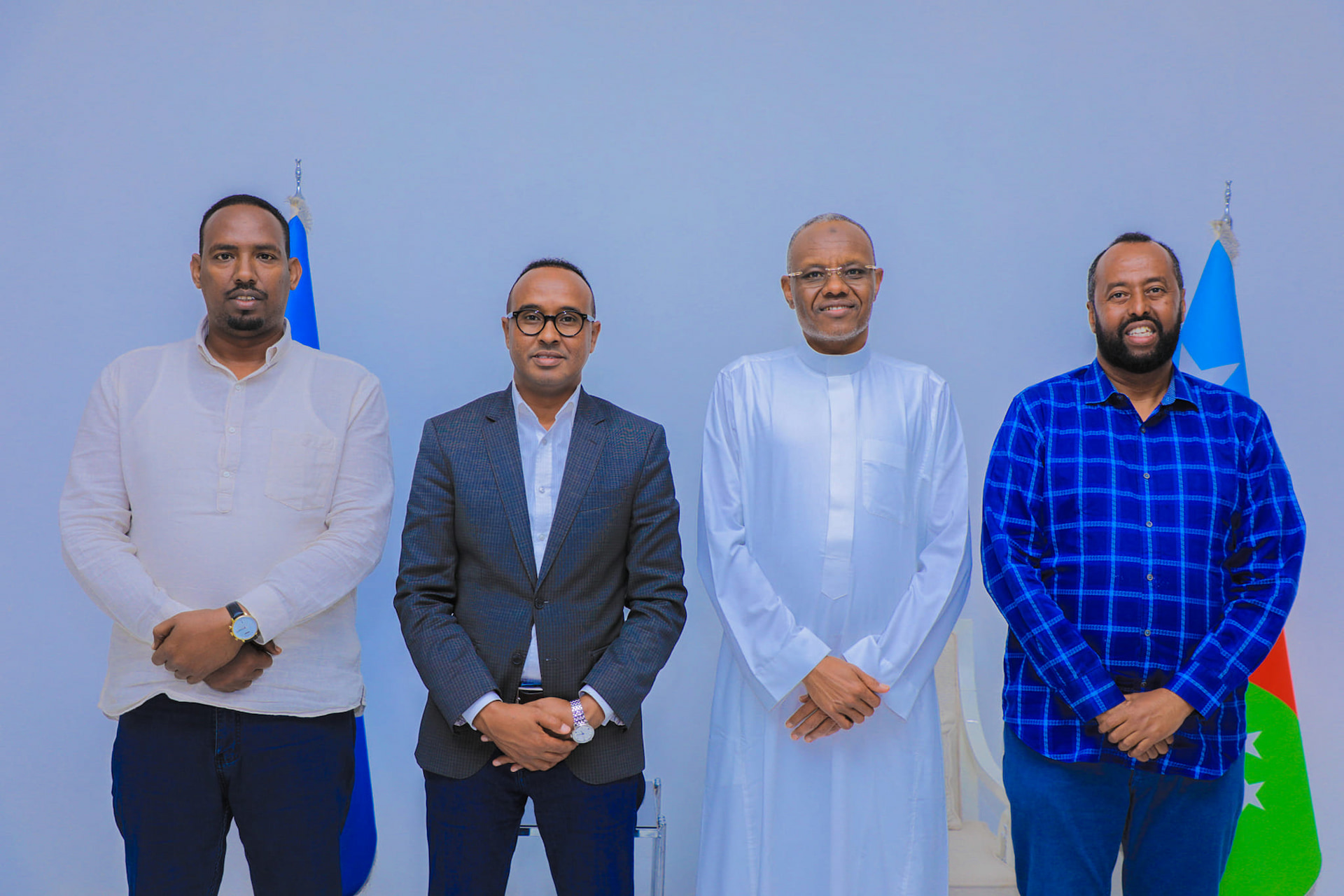Southwest State President receives SoDMA Commissioner in Baidoa