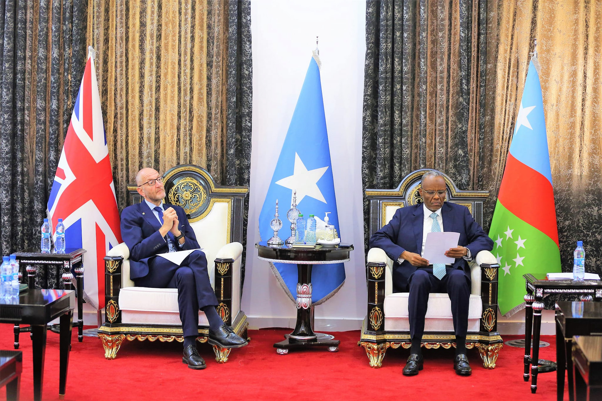 Southwest State President receives UK Ambassador to Somalia