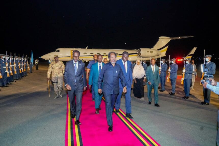 Somalia’s President Visits Uganda to finalize the joining of East African Economic Bloc