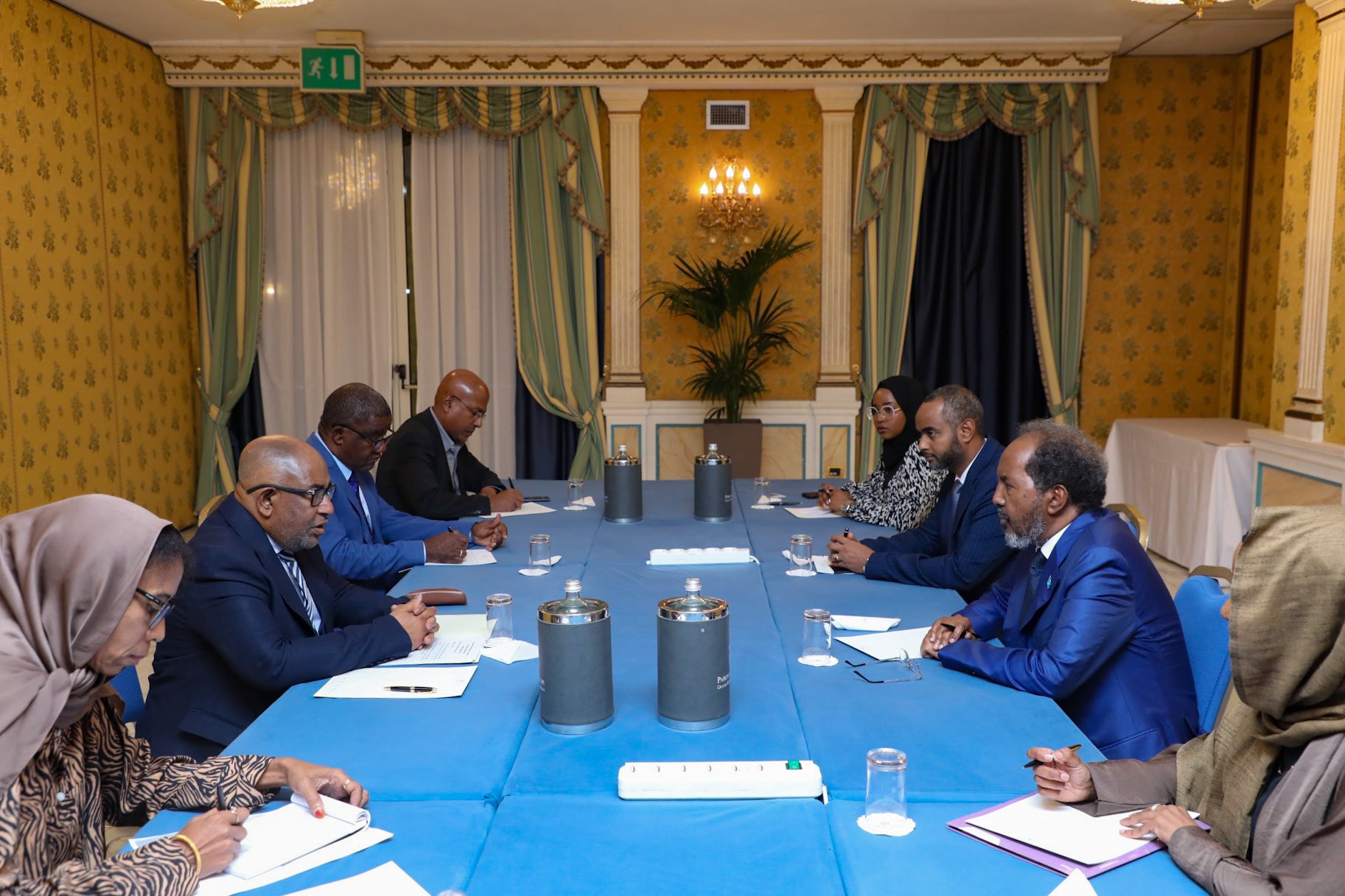 President Hassan Sheikh meets AU Chairman in Rome