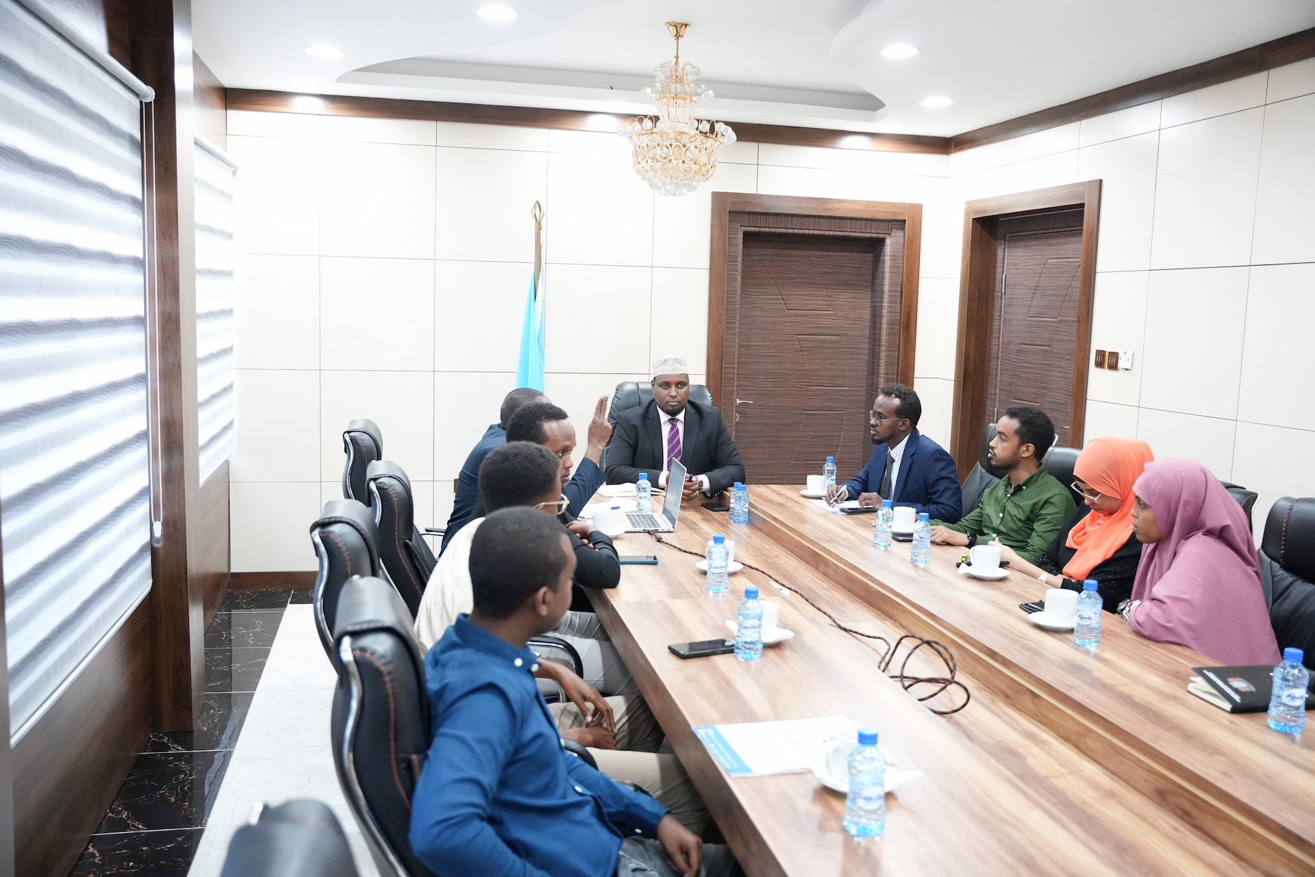 Minister of Planning meets the Department of Economic Development, AIMS office