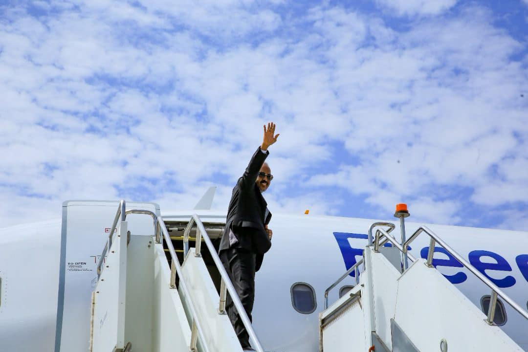 President Hassan travels to Eriteria