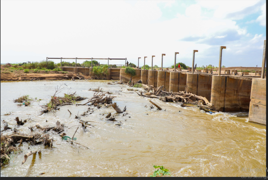 Somali Disaster Management Agency and Hirshabelle Officials Inspect Sabun Dam