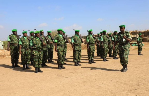 ATMIS Deputy Contingent Commander visits FOB in the Middle Shabelle