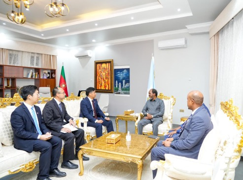 President Hassan Sheikh bid’s farewell to the Ambassador of China