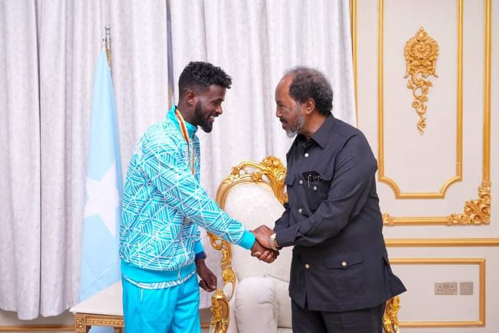 Somali President Commends Runner Abdillahi for Historic Victory at African Nations General Games