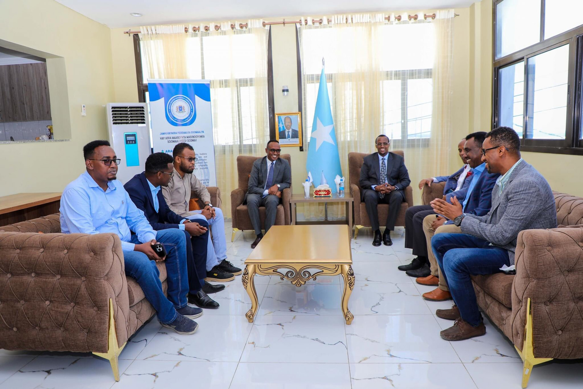 Hirshabelle State President pays a courtesy visit to SoDMA
