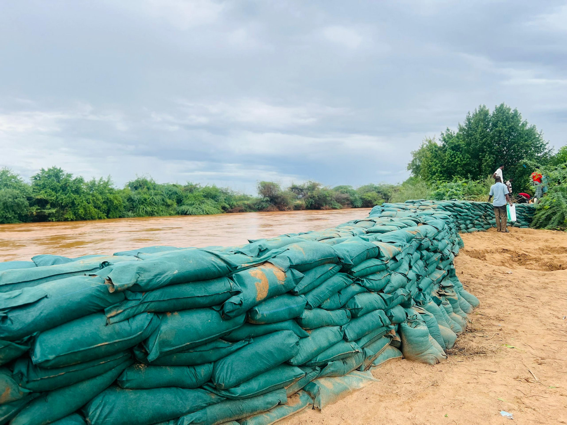 SoDMA Spearheads Flood Defense with Sandbag Barricades in Dolow District