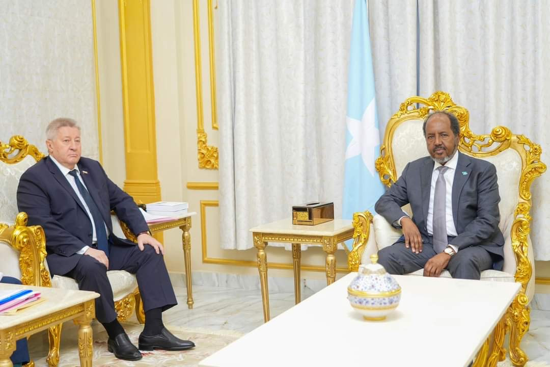 President Hassan Sheikh receives Russian Ambassador to Somalia