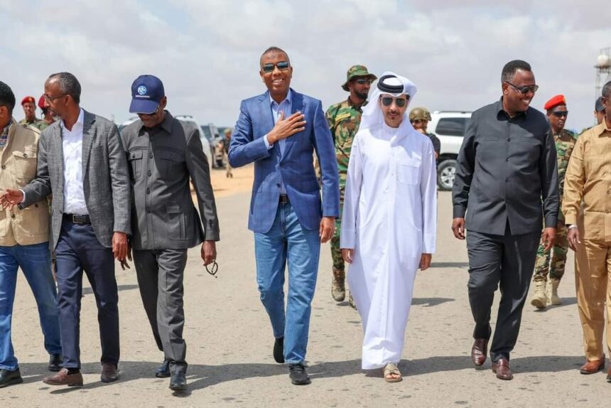 Prime Minister Inspects Road Connecting Mogadishu and Jowhar