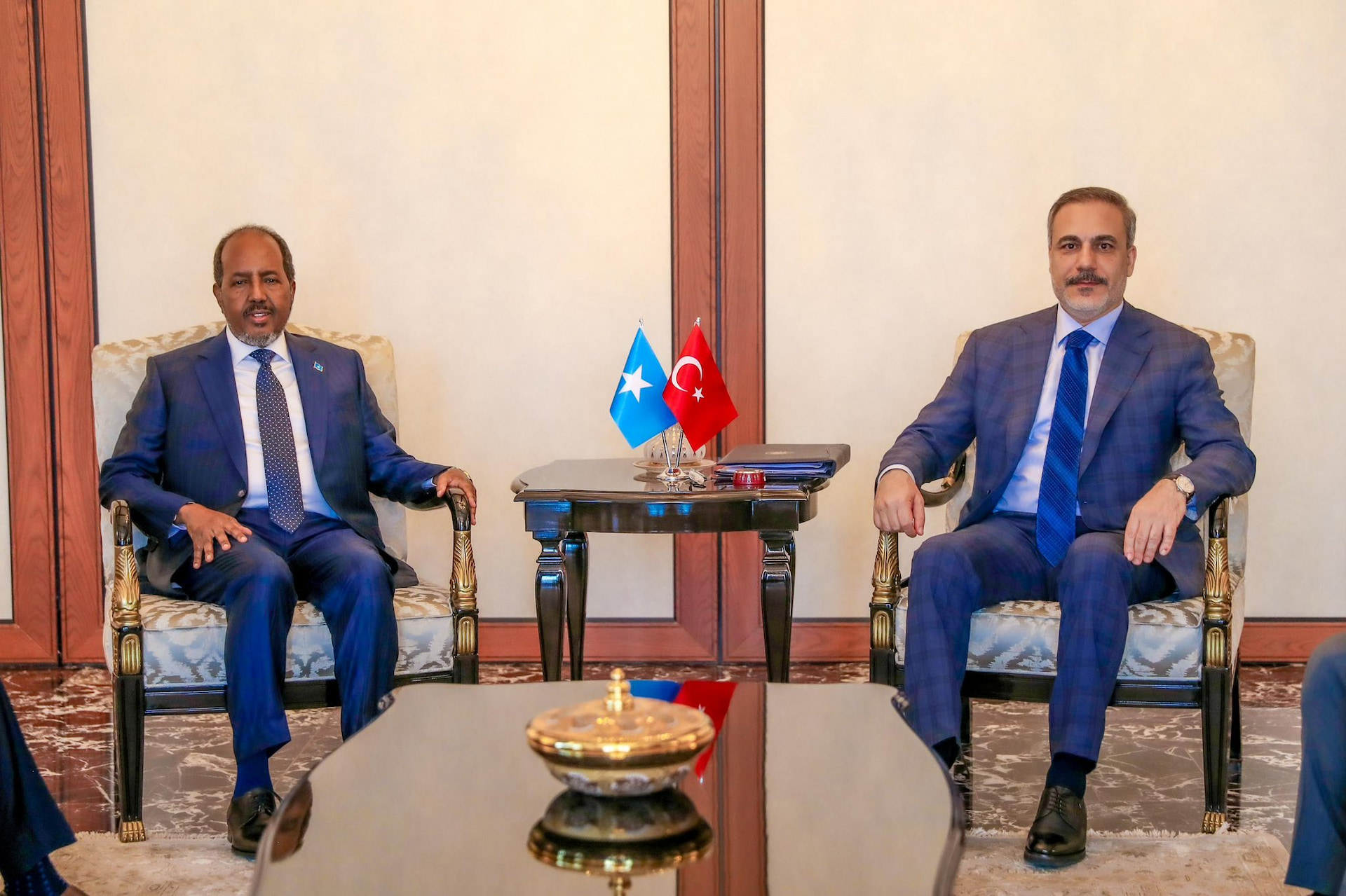 President Hassan meets Turkish Foreign Minister in Ankara