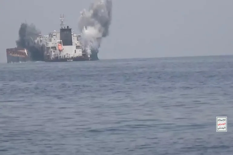 Houthis claim attack on ship that docked in Israel