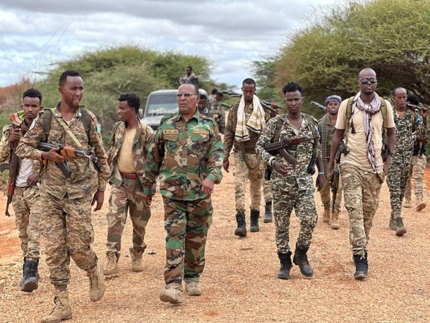 Somali National Army conducts operation to eliminate the Al-Shabaab terrorists in Hiiran region