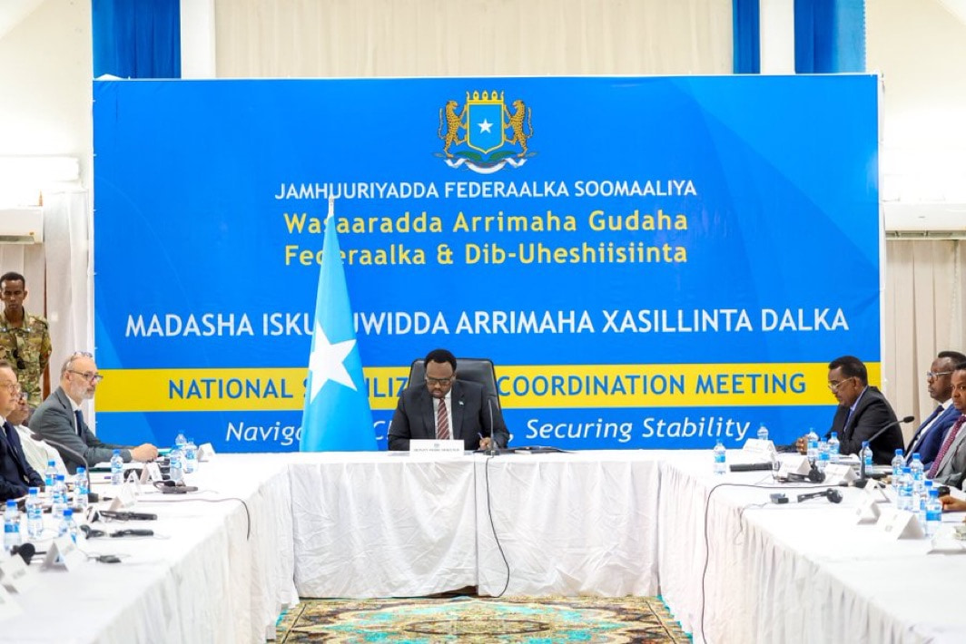 The Deputy PM launches the National Stabilisation Coordination meeting in Mogadishu