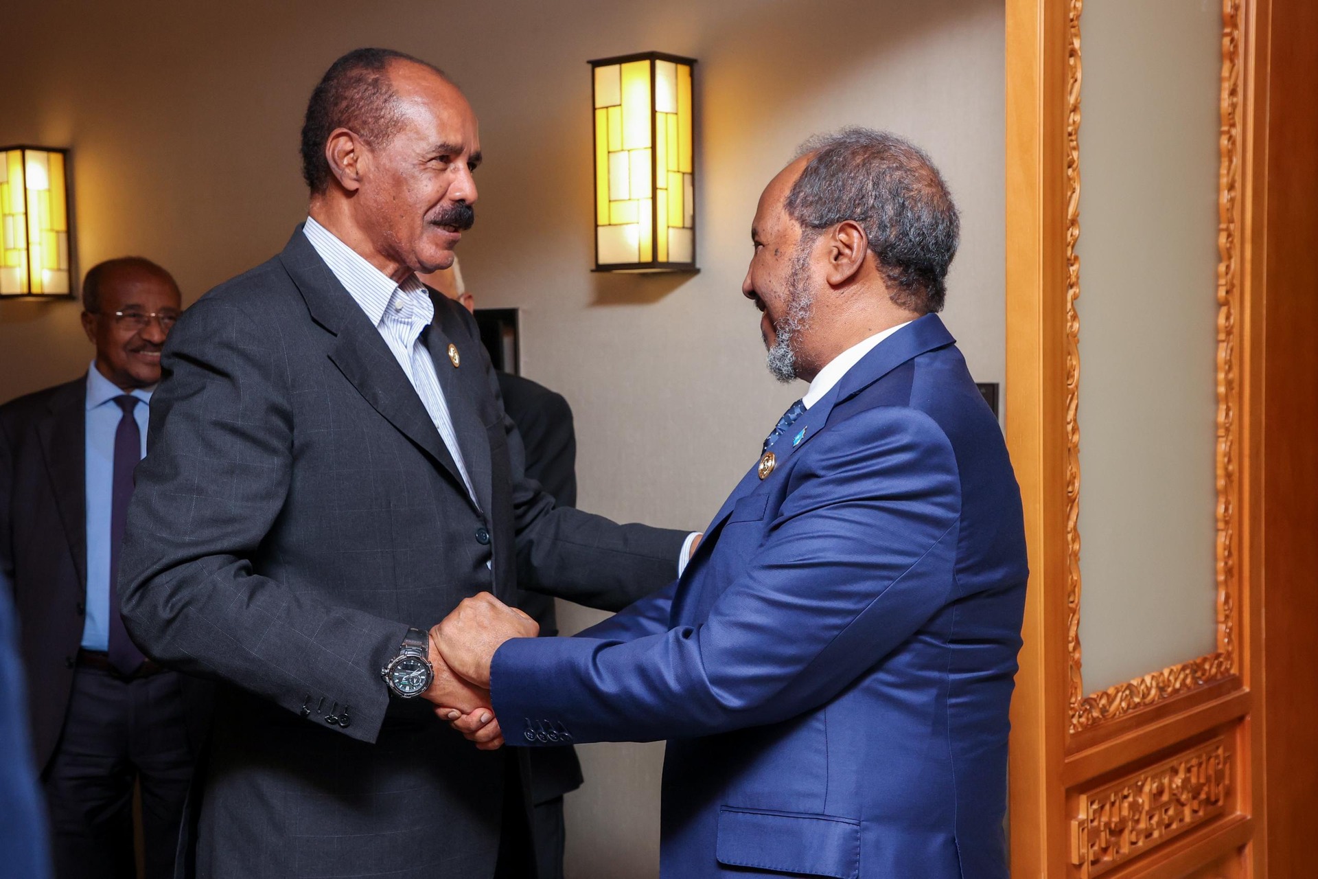 President Hassan holds talks with his Eritrean counterpart in Beijing ahead of FOCAC Summit
