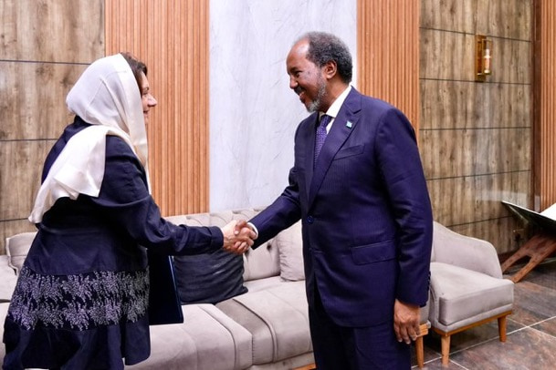 President Hassan receives UN Under-Secretary-General in Mogadishu